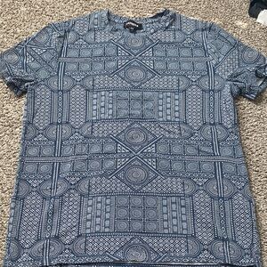 Express Blue Geometric Men's Tee